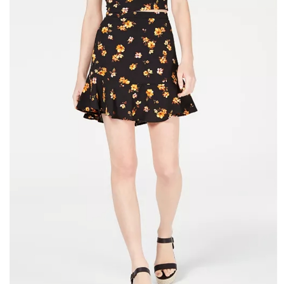 Gypsies and Moondust Mini Floral Skirt